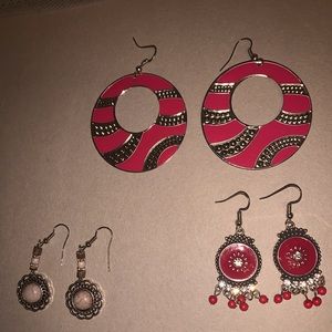 3 Pairs Paparazzi Earrings